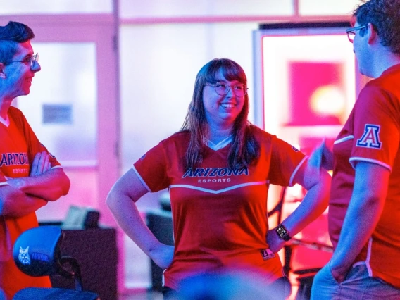 Smiling UArizona Esports students