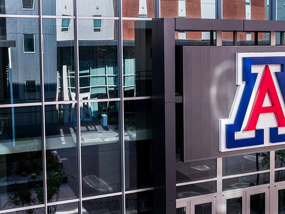 University of Arizona sign on building