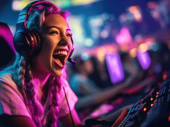 Female gamer