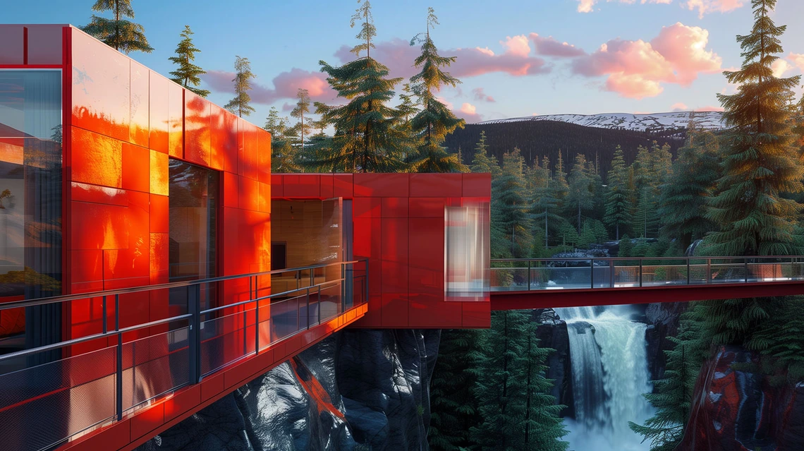 AI-generated architectural rendering by Damon Leverett.