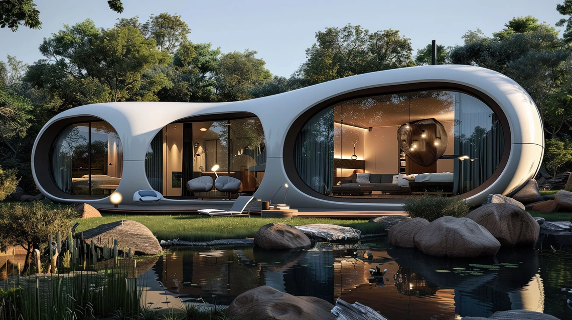 AI-generated architectural rendering by Damon Leverett.