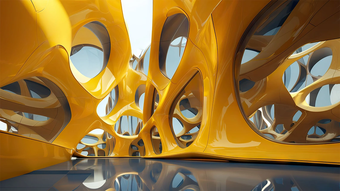 AI-generated architectural rendering by Damon Leverett.