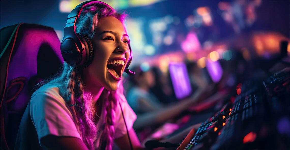 Female gamer