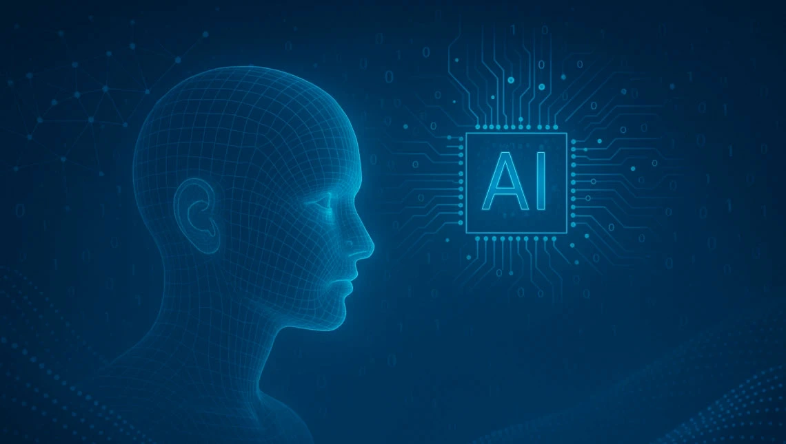 Face with AI chip