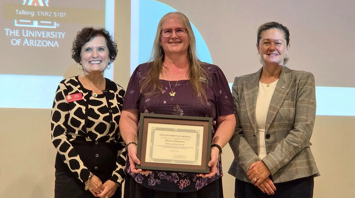 Provost Patricia Prelock, Senior Academic Advisor Shawna Matteson and Senior Vice Provost Jenna Rickus.