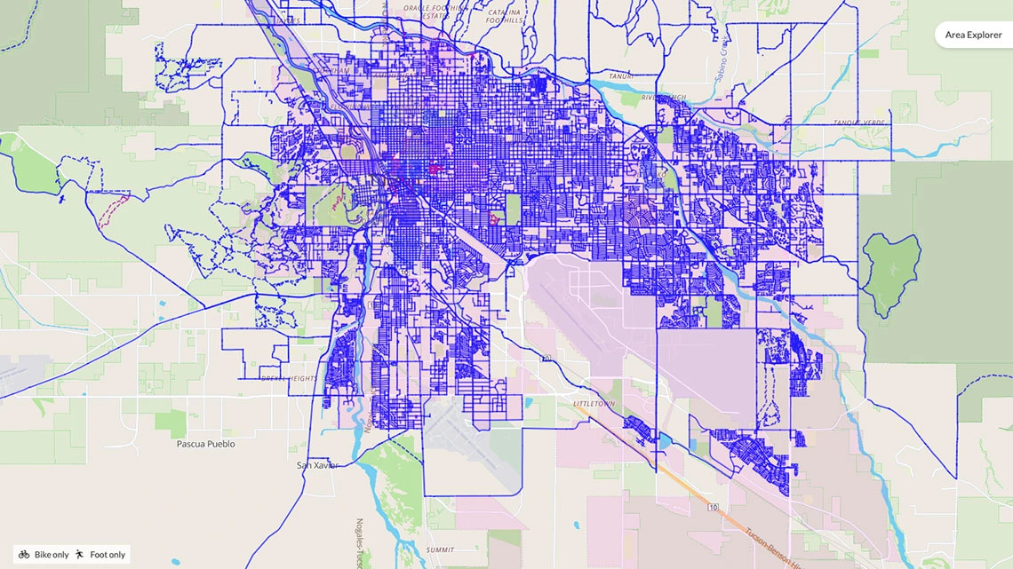 Tucson streets Michael McKisson has ridden.