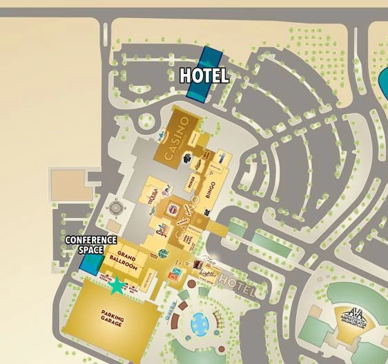 Casino Del Sol map
