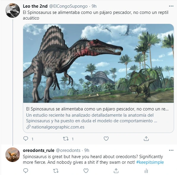 Twitter post and response