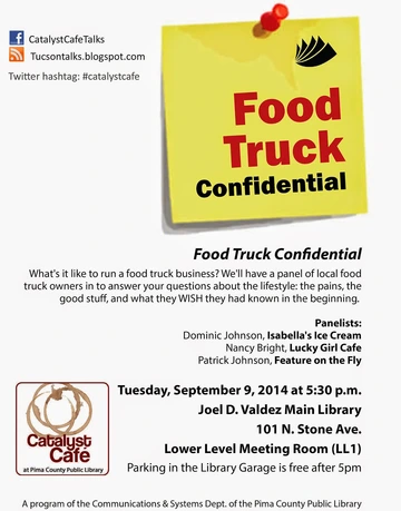 Food Truck Confidential Catalyst Café flyer