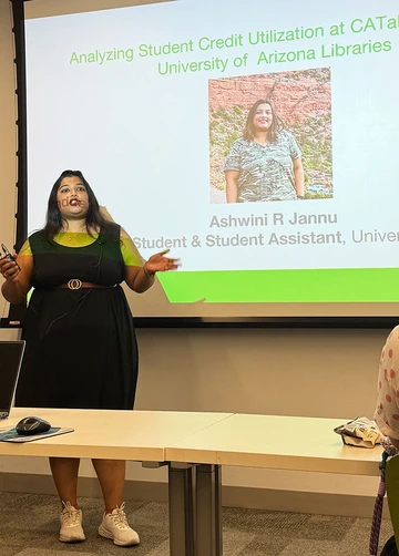 Ashwini Jannu speaks at WiDS