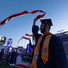 Graduating student at Commencement