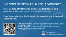 InfoSci students, need advising?