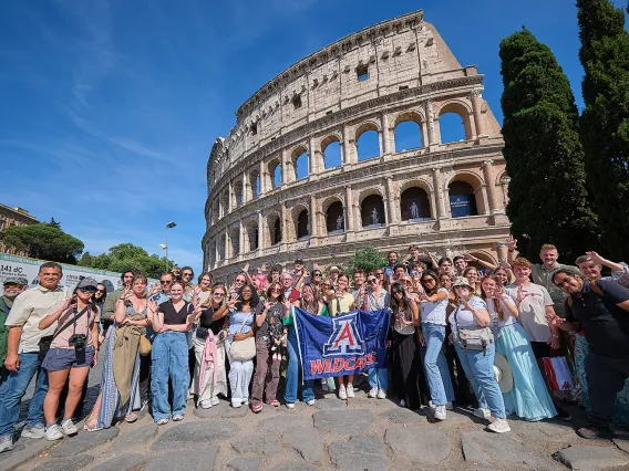 U of A students in Rome