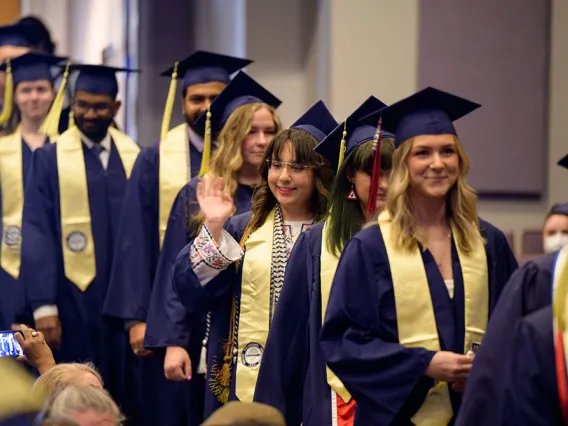 InfoSci students process in at Convocation