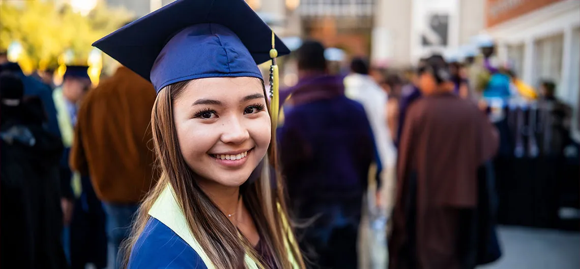 Smiling graduate