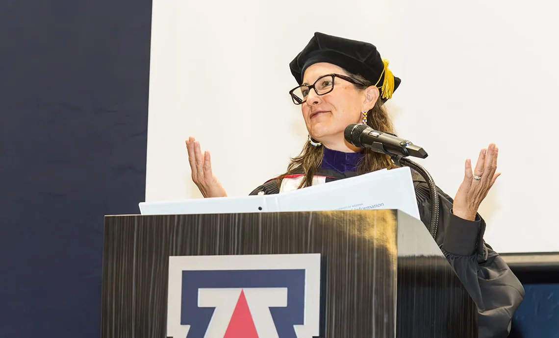 Teresa Miguel-Stearns delivers keynote address