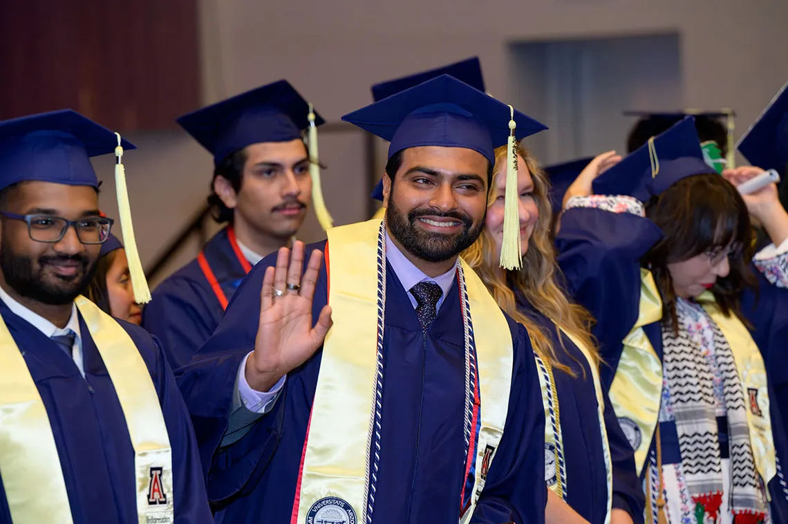 Master's students at Convocation