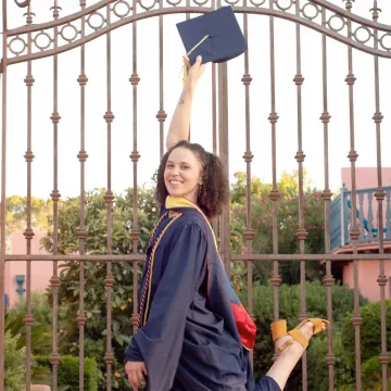 Sophia Kinglsey at graduation