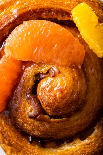 Fruit on pastry